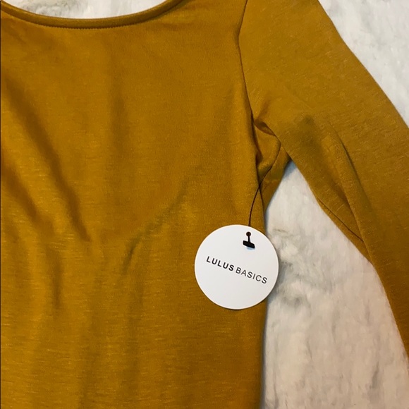 $5 CLEARANCE - NWT Lulus Graciously Yours Long Sleeve Bodysuit - Picture 6 of 8